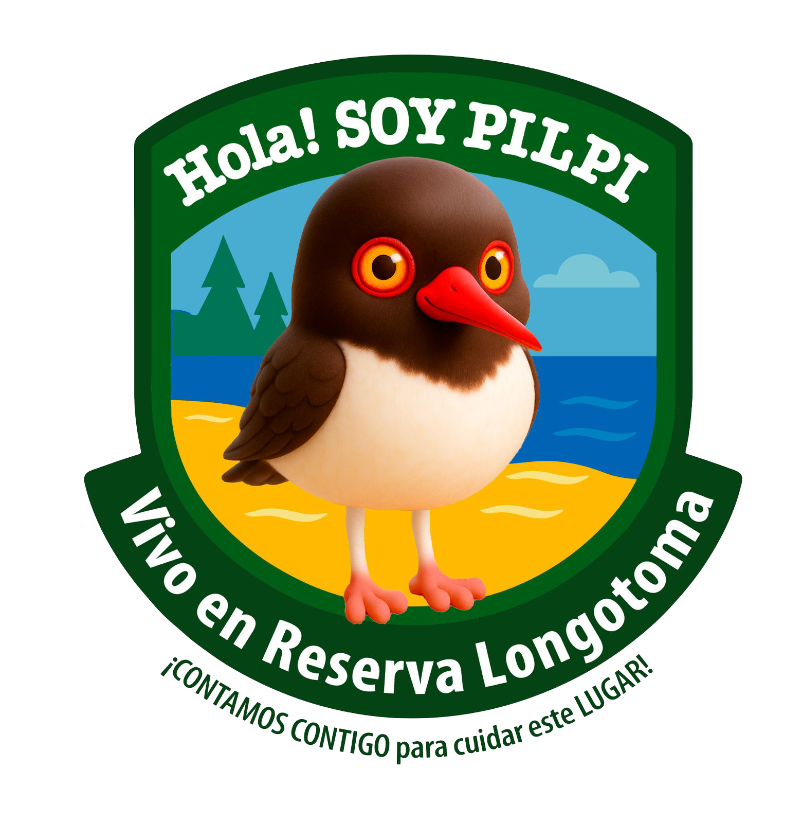 Escudo con diseño 2D de Pilpi